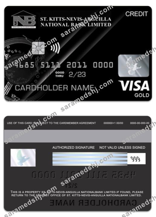 Saint Kitts and Nevis National Bank Limited visa gold credit card